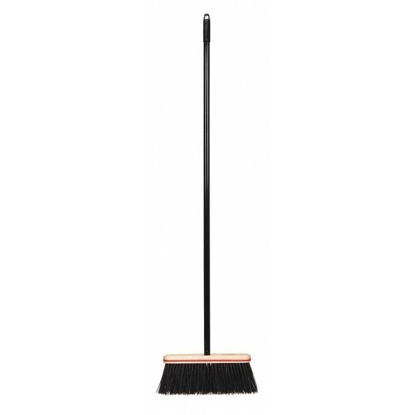 Harper Broom, Blue, Stiff, 48" Metal Handle, 12", Stiff, Blue - 11202A