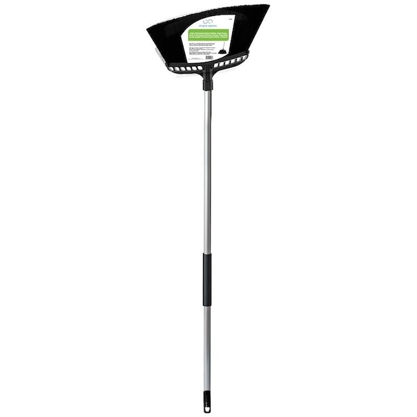 Simple Spaces Angle Broom, 11 in Sweep Face, Polypropylene Bristle, Steel Handle - 2032