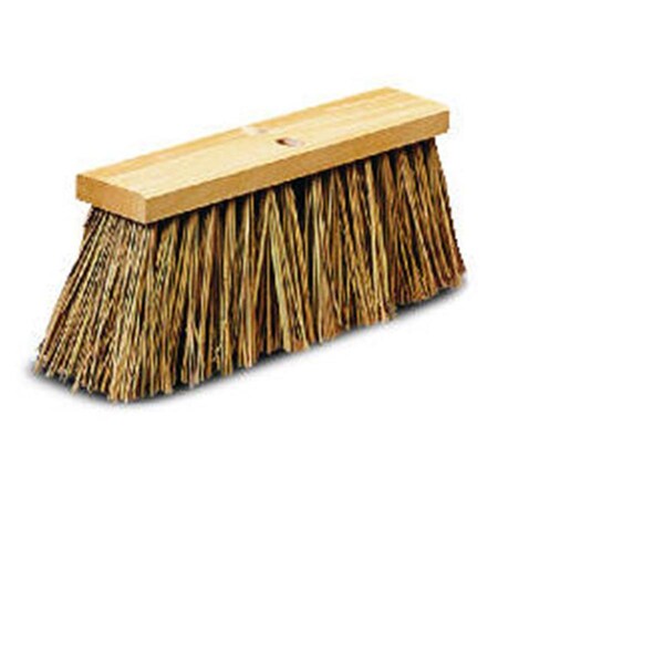 Pinpoint Plastic Street Broom - Black - 18in. - PI3030776