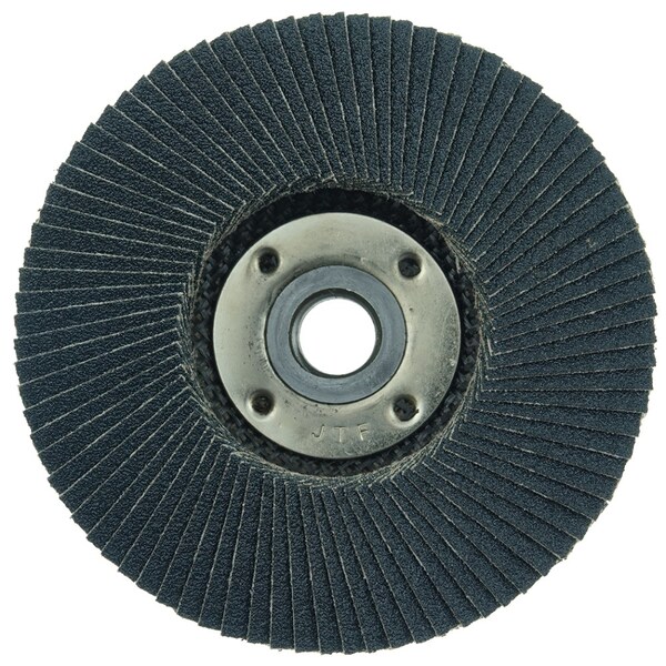 Weiler 4-1/2" Disco de Aletas de Densidad Tiger Paw, Plano (TY27), 80Z, 5/8"-11 UNC - 51167