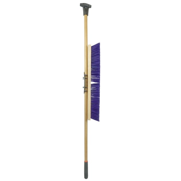 Weiler 24" Pro-Flex Stiff Blue Polypropylene Sweep with 60" Hardwood Handle - 44606