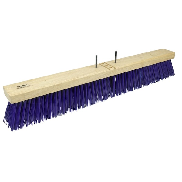 Weiler 24" Pro-Flex Stiff Blue Polypropylene Sweep with 60" Hardwood Handle - 44606