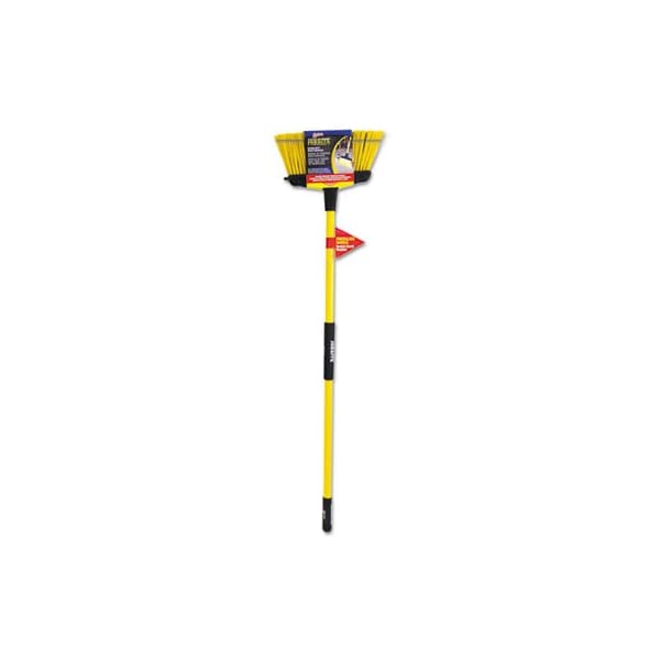 Quickie Quickie, Super-Duty Upright Broom, 5 1/2in Bristles, 54in Handle, Fiberglass, Yellow/black - 759