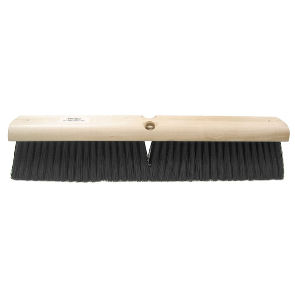 Weiler 24" Medium Sweep Floor Brush Black Polypropylene Fill - 42037