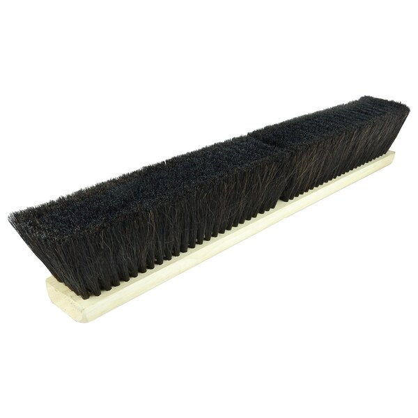 Weiler 36"SweepFloorBrush, BlkTampicoCenterw/HorsehairCasing, IncludesBrace - 42049