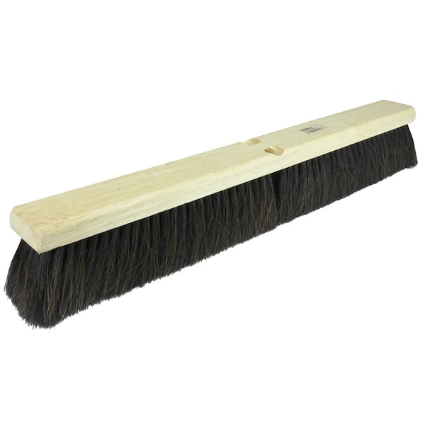 Weiler 36"SweepFloorBrush, BlkTampicoCenterw/HorsehairCasing, IncludesBrace - 42049