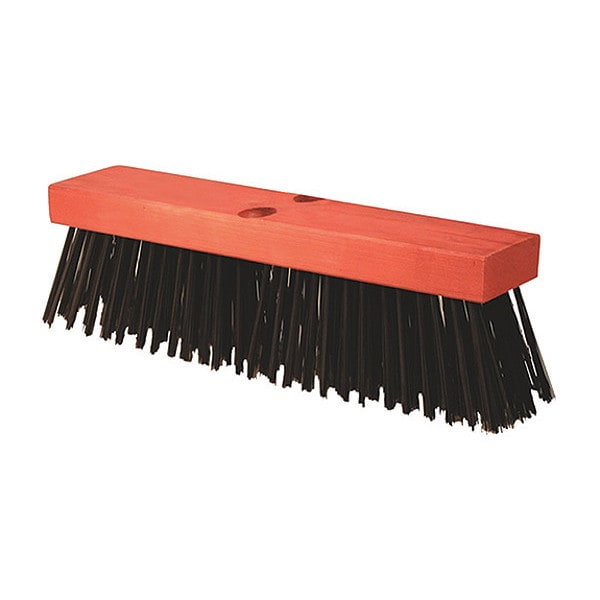 Kraft Tool 16 in x 3-1/2 in Sweep Face Street Broom, Black - GG877-01