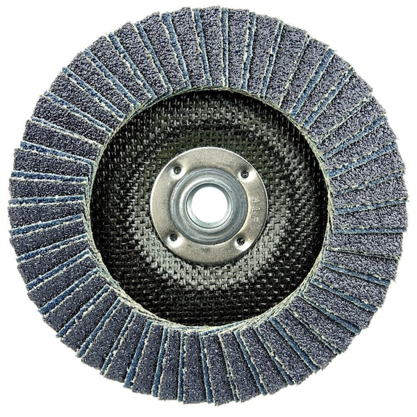 Weiler 6" Tiger X Flap Disc, Angled (TY29), Respaldo Fenólico, 40Z, 5/8-11" - 51241