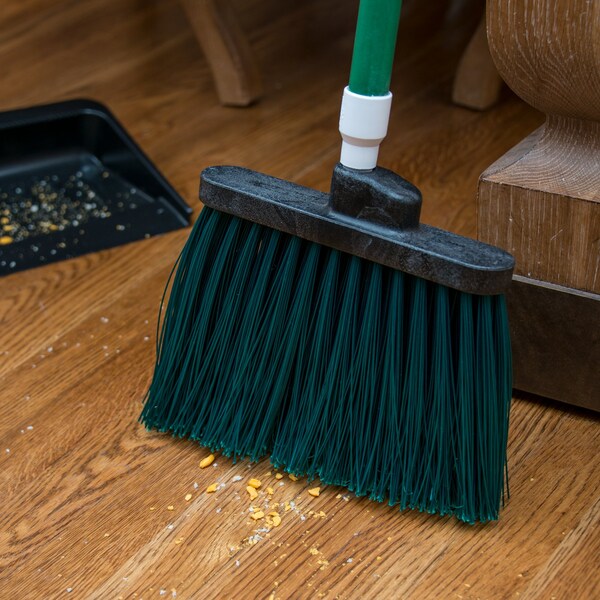 Carlisle Foodservice Angle Broom Unflagged, 56", Green, PK12 - 41083EC09