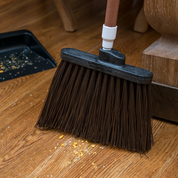 Carlisle Foodservice Angle Broom Unflagged, 56", Brown, PK12 - 41083EC01