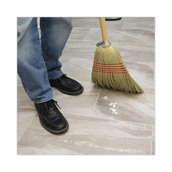Boardwalk Parlor Broom, Yucca/Corn Fiber Bristles, 56", Wood Handle, PK12 - BWK926YCT