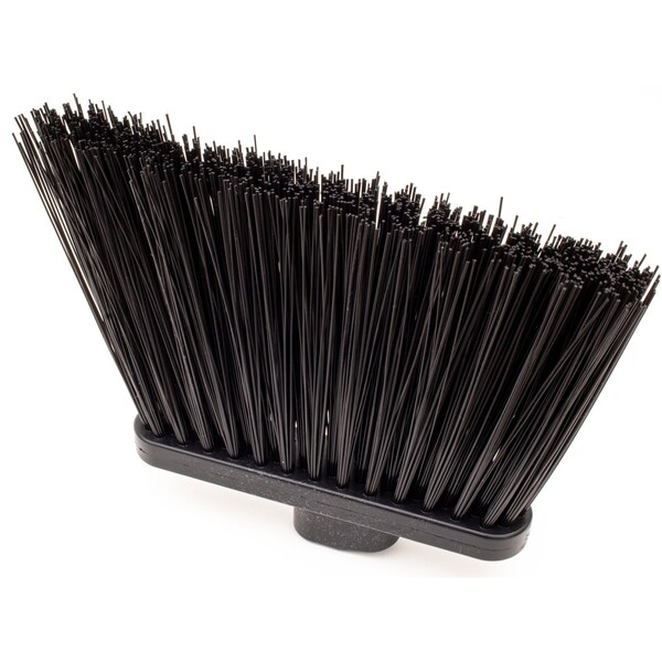 Carlisle Foodservice Hvy-Duty Angle Broom Head, 12", Blk, PK12 - 36868EC03
