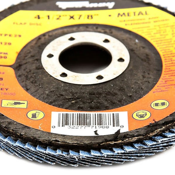 Disco de láminas Forney, Tipo 29, 4-1/2 pulgadas x 7/8 pulgadas, ZA120 - 71988
