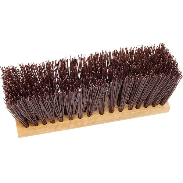 The Brush Man 16” Street Broom, Brown Poly Fill, 6PK - ST9165