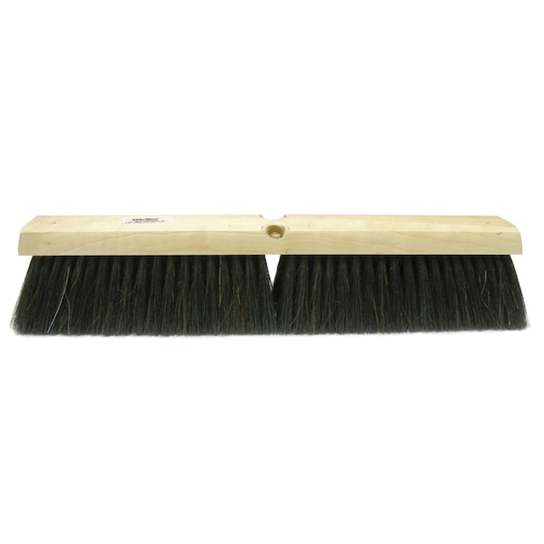 Weiler 24" Medium Sweep Floor Brush Black Tampico Center w/Horsehair Casing - 42017