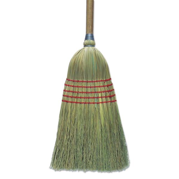 Boardwalk Corn Broom, Corn Bristles, 56" Overall Length, Natural, PK6 - BWKBR10003