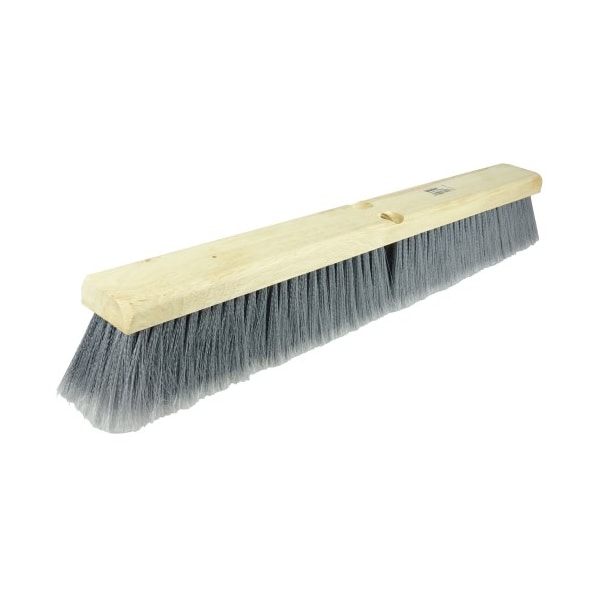 Weiler 24" Vortec Pro Fine Sweep Floor Brush, Flagged Grey Polystyrene Fill - 77014