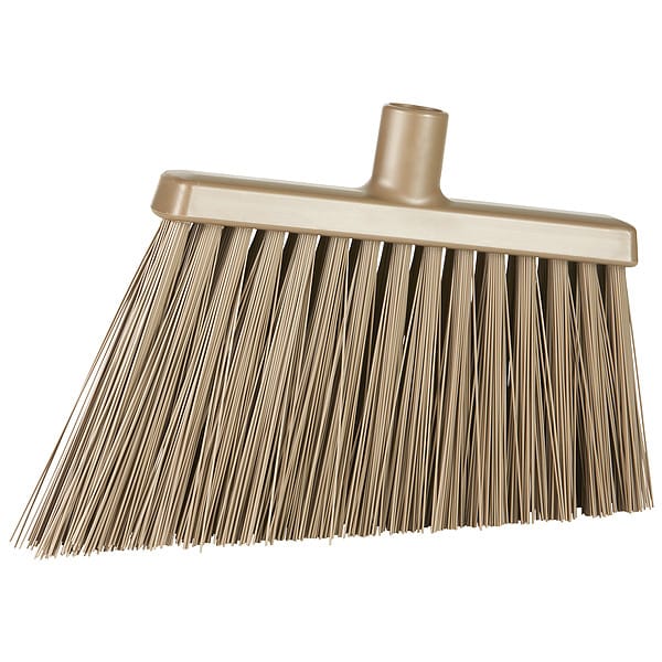 Remco 11 3/8 in Sweep Face Angle Broom, Stiff, Synthetic, Brown - 291466