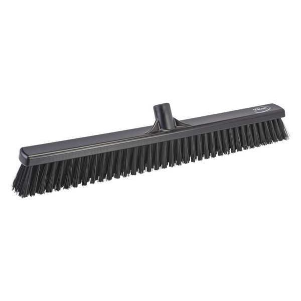 Remco 24 in Sweep Face Broom Head, Soft/Stiff Combination, Synthetic, Black - 31949