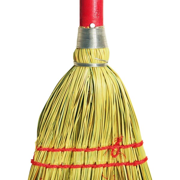 Genuine Joe Lobby Toy Broom34"Wood Handle, Natural, 34" L Handle - GJO12501