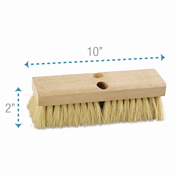 Boardwalk 10 in Sweep Face Broom Head, White - BWK3210