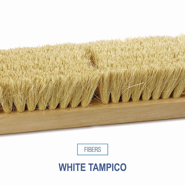 Boardwalk 10 in Sweep Face Broom Head, White - BWK3210