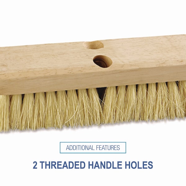 Boardwalk 10 in Sweep Face Broom Head, White - BWK3210