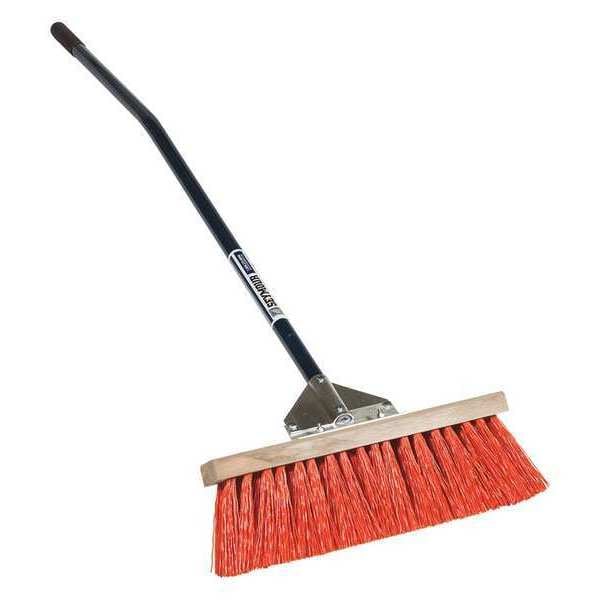 Seymour Midwest Street Broom, 18", 60" Erg Blue Handle - 82918