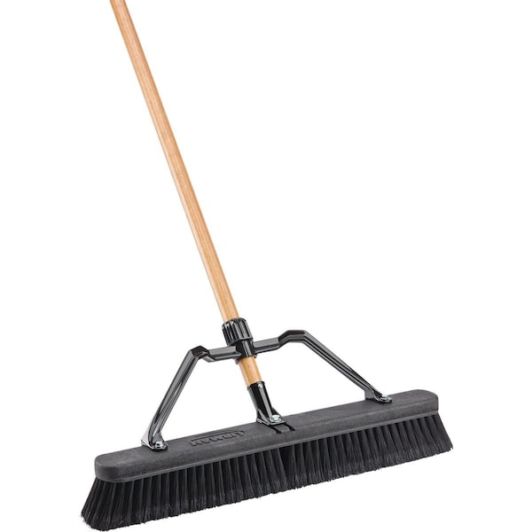 Libman 24 In. W. x 66 In. L. Wood Handle Smooth Surface Commercial Push Broom - 847