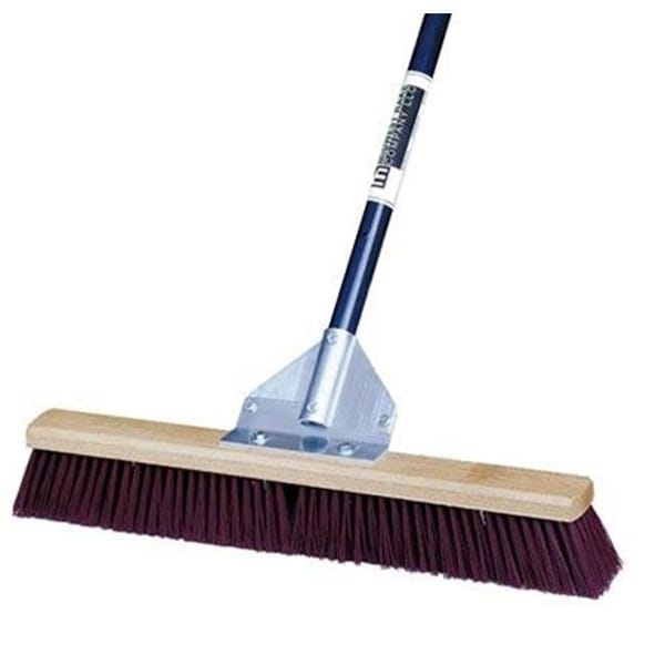 Mid-West Rake Midwest Rake 82924 24 in. General Purpose Broom- 60 in. Ergonomic Blue AH - 82924
