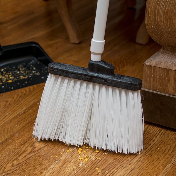 Carlisle Foodservice Angle Broom Unflagged, 56", Wht, PK12 - 41083EC02