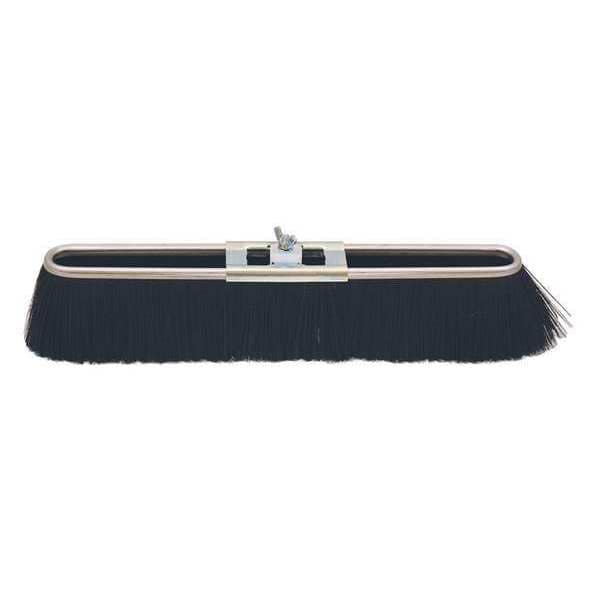 Bruske Products 13" black floor brush, two sweeping edges, for medium sweeping - 2151-R