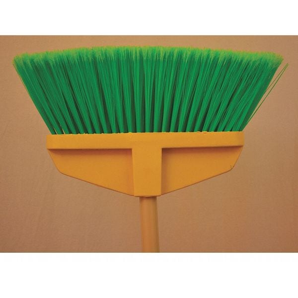 Bruske Products Upright Buddy Broom, Green flagged bristle, Steel 54" handle - 5604-R