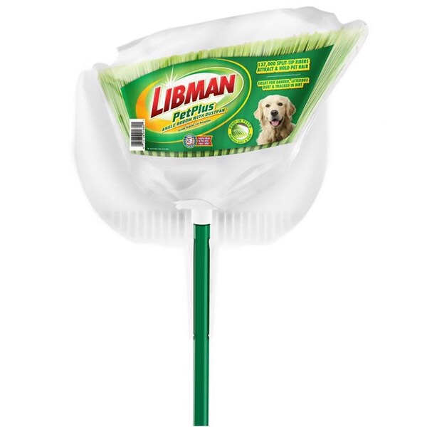Libman Libman Petplus 8.5 in. W Recycled PET Broom with Dustpan - 1680