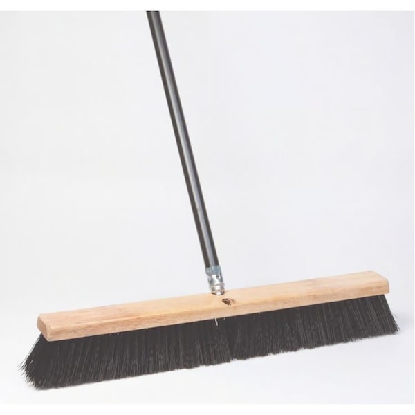 All-Source 24 In. W. x 60 In. L. Metal Handle Heavy-Duty Synthetic Sweep Push Broom - 89201