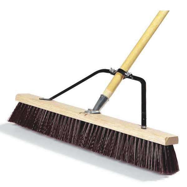 Carlisle Foodservice Rough Sweep, Stiff Plstc Bristle, 24in, PK4 - 367378TC00