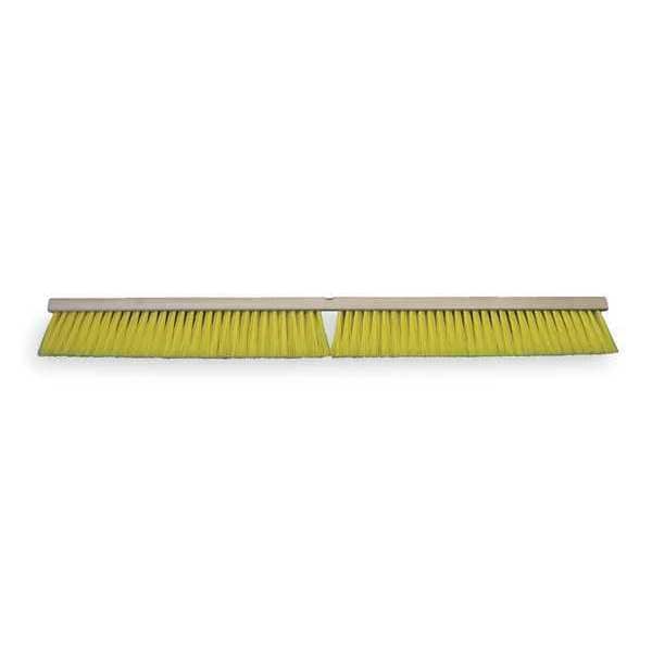 Tough Guy 36 in Sweep Face Push Broom Head, Medium, Yellow - 3U768