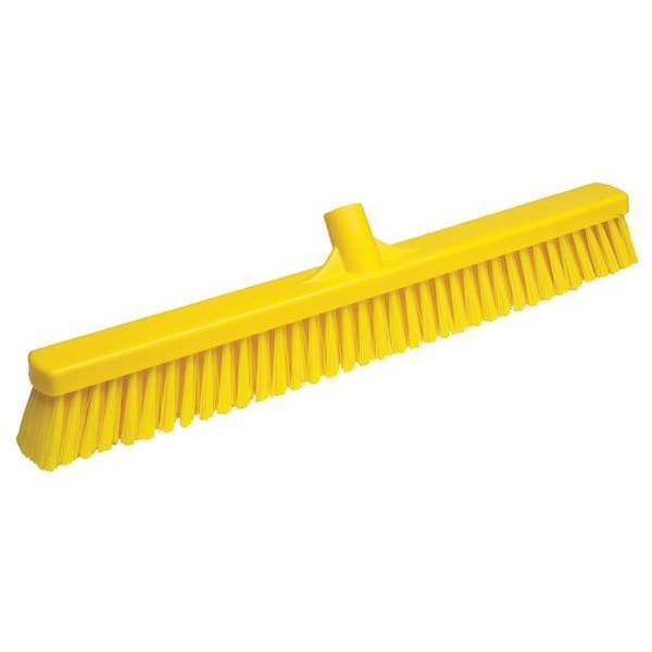 Vikan 24 in Sweep Face Broom Head, Soft, Synthetic, Yellow - 31996