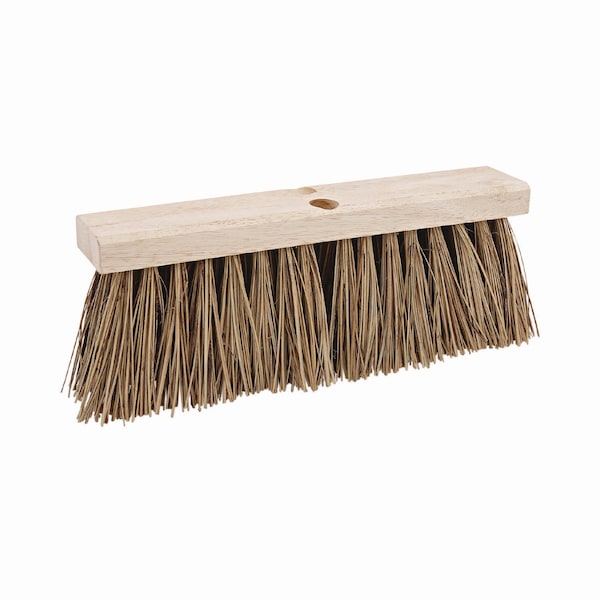 Boardwalk 16 in Sweep Face Street Broom, Brown - BWK71160