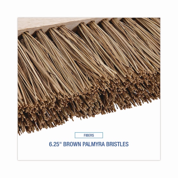 Boardwalk 16 in Sweep Face Street Broom, Brown - BWK71160