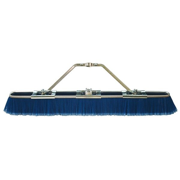 Tough Guy 35 in Sweep Face Push Broom Head, Soft, Blue - 12L013