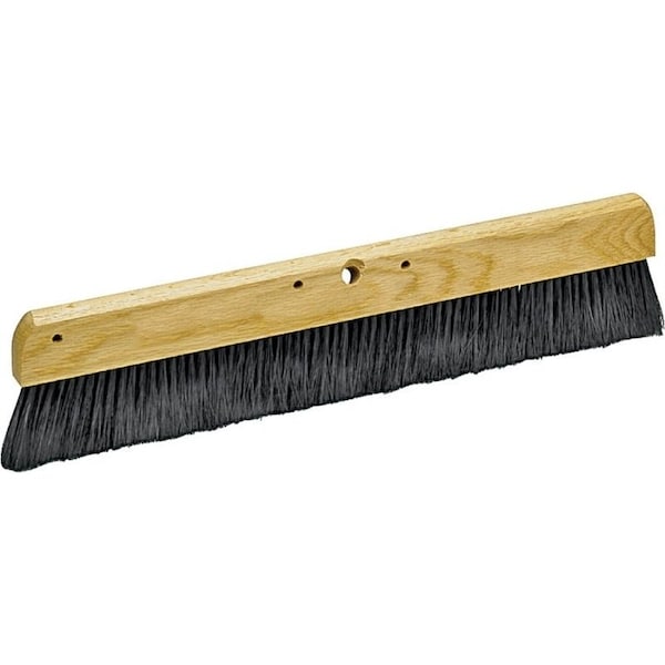 Marshalltown Concrete Broom, 36 in OAL, Polypropylene Bristle, Black Bristle, Hardwood Handle - 847