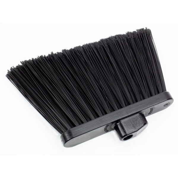 Carlisle Foodservice Angle Broom Flagged Bristle, 56", Blk, PK12 - 41082EC03
