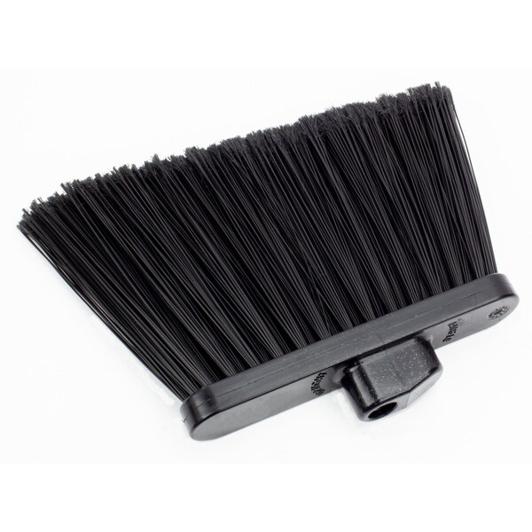 Carlisle Foodservice Angle Broom Flagged Bristle, 56", Blk, PK12 - 41082EC03