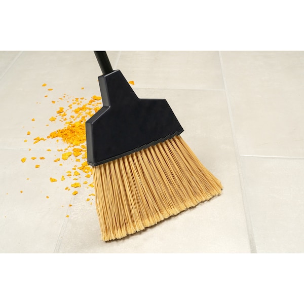 Duo-Sweep Duo-SweepÂ® Flagged Angled Broom with Hood, 6 in L Bristles, 48" L Handle - 4165000