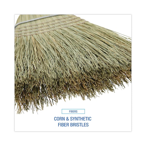 Boardwalk 100% Corn Warehouse Brooms, 60", Black/Natural, PK6 - BWKBR10001