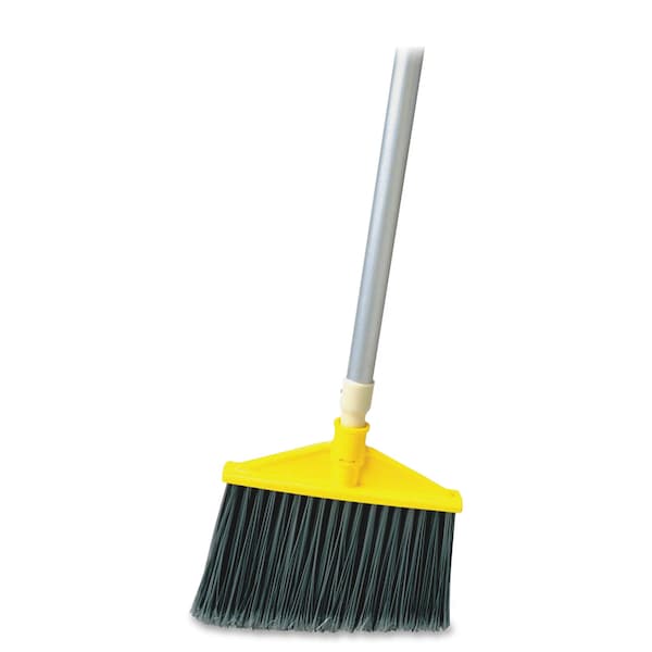 Rubbermaid Commercial Aluminum Handle Angle Broom, Gray, 56" L Handle - RCP638500GRACT