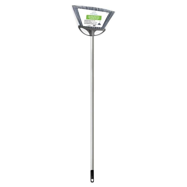 Simple Spaces Angle Broom, 13 in Sweep Face, 6 in L Trim, Recycle Polypropylene Bristle, Black Bristle - 2054