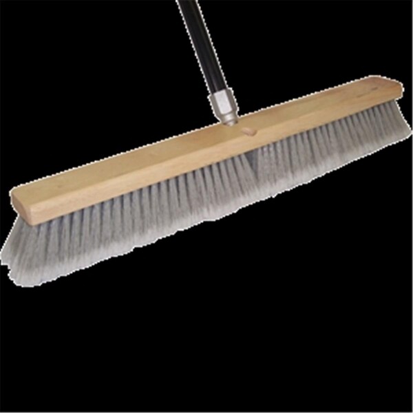 Homestead 9975 24 in. Grey Flag Tip Floor Sweep With 60 in. Threaded Handle - HO3579702