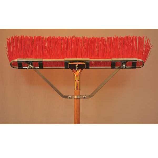 Bruske Products 17" Street Sweep, Landscape Brush, Brace, Bolt-on Hardwood Hdl - 2840-CWB